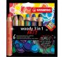 STABILO Woody 8806-1-20 Arty värikynäsarja + teroitin 6kynää