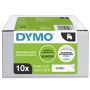 DYMO 41913 D1-teippi musta/valkoinen 9mm x 7m (10-pack)