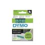 DYMO 45019 D1-teippi musta/vihreä 12mm x 7m